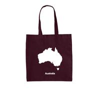 Silhouette Dell'Australia - Borsa Tote In Tela - Bandiera Del Paese Australiano