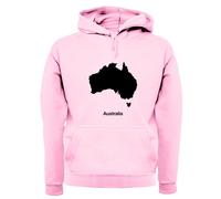 Silhouette Dell'Australia - Felpa Per Adulti - Bandiera Del Paese Australiano