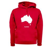 Silhouette Dell'Australia - Felpa Per Adulti - Bandiera Del Paese Australiano