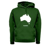 Silhouette Dell'Australia - Felpa Per Adulti - Bandiera Del Paese Australiano