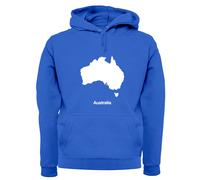 Silhouette Dell'Australia - Felpa Per Adulti - Bandiera Del Paese Australiano
