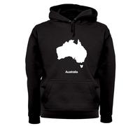 Silhouette Dell'Australia - Felpa Per Adulti - Bandiera Del Paese Australiano