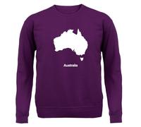 Silhouette Dell'Australia - Felpa Per Adulti - Bandiera Del Paese Australiano