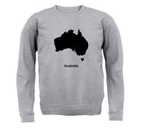 Silhouette Dell'Australia - Felpa Per Adulti - Bandiera Del Paese Australiano