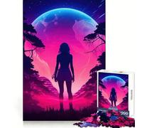 Silhouette dell'infinito Puzzle da 1000 pezzi per adolescenti Gioco di esercizi mentali Rilassamento mentale Design Assemblaggio Lista dei desideri di Babbo Natale 38x52cm