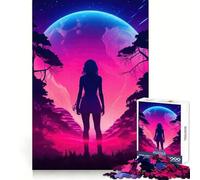 Silhouette dell'infinito Puzzle da 1000 pezzi per adolescenti Puzzle Giocattolo antistress Taglio netto Lista dei desideri di Babbo Natale 38x26cm
