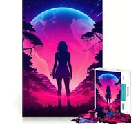 Silhouette dell'infinito Puzzle da 1000 pezzi per adolescenti Puzzle Giocattolo antistress Taglio netto Lista dei desideri di Babbo Natale 38x26cm