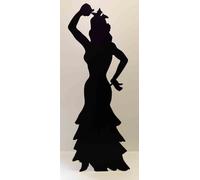 Silhouette Di Ballo Flamenco Prop Per Festa In Cartone