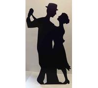 Silhouette Di Ballo Salsa Prop Per Festa In Cartone