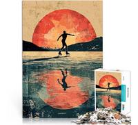 Silhouette di pattinaggio sul ghiaccio Puzzle da 1000 pezzi per adolescenti Gioco educativo per famiglie perché è ideale come regalo per tutta la famiglia 38x26cm
