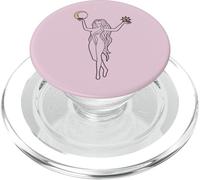 Silhouette di ragazza con luna e stella in mano Tarocchi ispirato PopSockets PopGrip per MagSafe