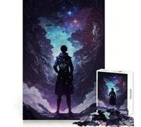 Silhouette di un Dio Cosmico per Adulti Puzzle da 1000 Pezzi Rompicapo Rilassante Divertente Assemblaggio Immagine Sorpresa Caldo 38x26cm