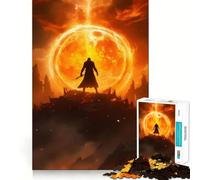 Silhouette di un guerriero, puzzle da 1000 pezzi per adulti, regalo, gioco di logica fine, svago delicato, bordi puliti, regalo delizioso 50x75cm