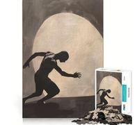 Silhouette di un uomo, puzzle da 1000 pezzi per adulti, regalo, gioco di logica fine, svago delicato, bordi puliti, regalo delizioso 38x52cm