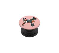 Silhouette floreale cane per Labradoodle o Gooldendoodle Mom PopSockets PopGrip Adesivo