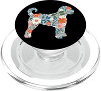 Silhouette floreale cane per Labradoodle o Gooldendoodle Mom PopSockets PopGrip per MagSafe