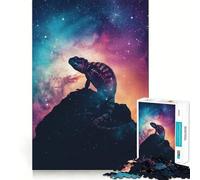 Silhouette Galaxy - Puzzle da 1000 pezzi per adolescenti - Gioco rilassante con bordi definiti - Articolo di Babbo Natale 38x52cm