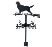 Silhouette Golden Retriever in metallo nero di alta qualità Weather Vane Dog ...