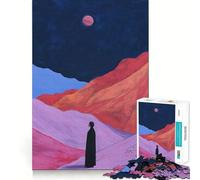 Silhouette in un paesaggio da sogno - Puzzle da 1000 pezzi per adolescenti - Migliora la memoria - Rilassante e divertente - Pezzo da collezione artistico dai tagli netti 38x52cm