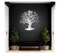 Silhouette moderna: decoro in metallo con albero della vita, per salotto | Decoro in metallo: “albero della vita”, una presenza decorativa originale in salotto, in uno stile ispirato alla natura.