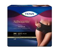 Tena Silhouette Noir Mutandine Vita Alta Nero Taglia M Plus Confezione 8 Pz