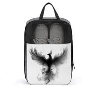 Silhouette of A Phoenix Borsa per scarpe da viaggio per uso quotidiano anti-polvere Portascarpe da golf