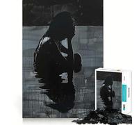 Silhouette of Sorrow - Puzzle da 1000 pezzi per adolescenti - Gioco di esercizi mentali - Rilassamento mentale - Design - Assemblaggio - Lista dei desideri di Babbo Natale 38x26cm