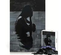 Silhouette of Sorrow - Puzzle da 1000 pezzi per adolescenti - Gioco di esercizi mentali - Rilassamento mentale - Design - Assemblaggio - Lista dei desideri di Babbo Natale 38x26cm