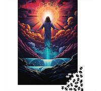 Silhouette Persona Alba Puzzle per Adulti Puzzle 1000 Pezzi Carta Gioco di Puzzle 1000 Pezzi Relax Decorazione Famiglia Regalo 70x50cm/1000pcs