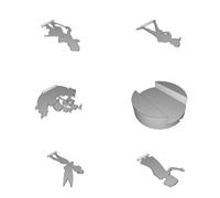 Silhouette Peter Pan Decorazione con Supporto per Luci Fata Tavolo Stampato 3D