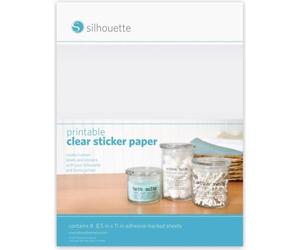 Silhouette Printable Sticker Paper - Clear