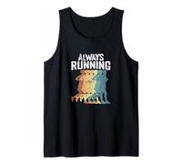 Silhouette Retro Runner Always Running Canotta