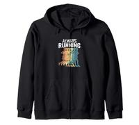 Silhouette Retro Runner Always Running Felpa con Cappuccio