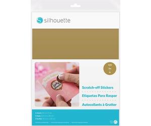 Silhouette Scratch-off Sticker Sheets - Gold