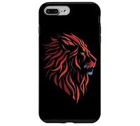 Silhouette Testa di Leone Graphic Art Design Compleanno Animale Regalo Custodia per iPhone 7 Plus/8 Plus