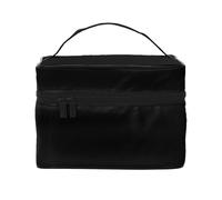 Silhouettes of Martial Arts Borsa cosmetica impermeabile portatile di grande capacità, 23 x 17 x 16 cm, per viaggi, sport all'aria aperta, regalo di nozze, Nero , Taglia unica