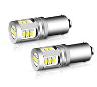 SILHUP Auto Luci Coda T4W BA9S LED Blub BAX9S H21W BAY9S LED 12V 24V H6W H5W LED Per Auto Fendinebbia Rosso Bianco Parcheggio Automatico Lampada Retromarcia 6000K Fanale Posteriore(Yellow,180 degree)