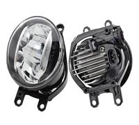 SILHUP Faro Principale Auto 1 Coppia Per Toyota Per Auris (_E18_) 2012-2018 H11 LED Fendinebbia 12V Lampada Alogena Fendinebbia Gruppo Ottico Fari Anteriori Assy(LED-Aluminium)