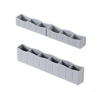 Silic - Portabaglia da parete con fori di drenaggio, sottile 3 cm, per utensili e posate, installazione senza tracce (grigio)
