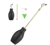 Silice atomizzatore in polvere 230 ML con tubo in ottone da 9,7 pollici, per calcare di alghe Diatomaceous Earth, nebulizzatore, spruzzatore in polvere con airbag e imbuto per giardino