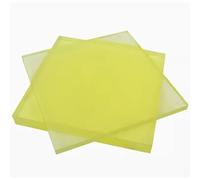 Silicio di poliuretano foglio di gomma elastico, Polyurethane Sheet 200x200mm Yellow 1-50mm Thick Pack Of 2(Thick4mm)