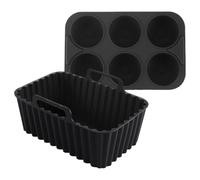 Silicon Airfryer Körbeilen - Friggibili | AIR FREYER REUSEBA | Uso Di Silicone Invece Di Cottura Di Carta | Si Forma Silicone Riutilizzabile Per Friggitrice | Airfryer Non -stick