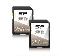 Silicon Power 2-Pack 256GB V60 R/W Up to 280/170 MB/s Superior Pro UHS-II SDXC Memory Card
