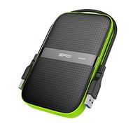Silicon Power 2 TB External Portable Hard Drive Rugged Armor A60 Shockproof Water-Resistant 2.5-inch USB 3.0, Military Grade Mil-Std-810G & IPX4, Black (FBE-SU020TBPHDA60S3KFE)