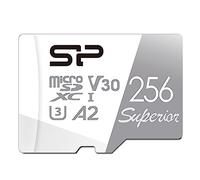Silicon Power 256 GB Superior Micro SDXC UHS-I (U3), V30 4K A2, compatibile con GoPro Hero 9 Scheda MicroSD ad alta velocità con adattatore