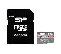 Silicon Power CreatePro CR30M - Scheda di memoria microSDXC con adattatore, UHS-I U3 A2 V30, 4K, compatibile con drone, Nintendo Switch, Dashcam, telecamera di sorveglianza, 256 GB