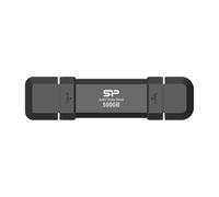 Silicon Power CreatePro CR72X - Unità SSD esterna portatile da 500 GB con porte di tipo C e tipo A, unità a stato solido esterno ad alta velocità per Creators (SP500GBUC3R72V1K)