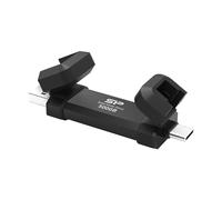 Silicon Power DS72 SSD-SSD-Unità a stato solido, portatile, USB 3.2 Gen 2, Tipo-C/Tipo-A, 500 GB, Nero