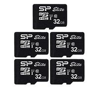 Silicon Power Elite - Scheda microSD con adattatore da 32 GB, confezione da 5