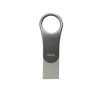 Silicon Power Mobile C80 unitàflash USB 64 GB USB Type-A / USB Type-C 3.2 Gen 1 (3.1 Gen 1) Titanio